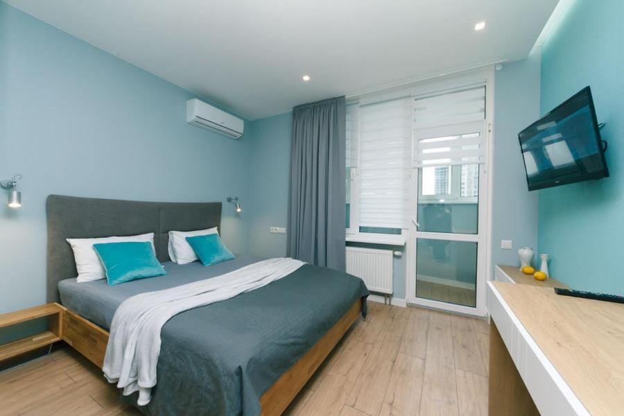 קייב Happy Apartment, Warmth, Comfort, Turquoise מראה חיצוני תמונה