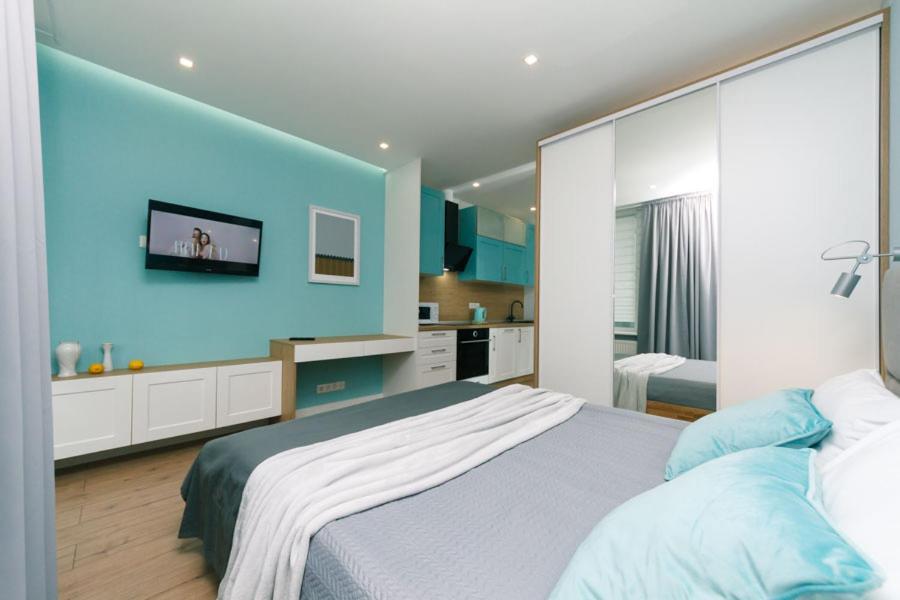 קייב Happy Apartment, Warmth, Comfort, Turquoise מראה חיצוני תמונה